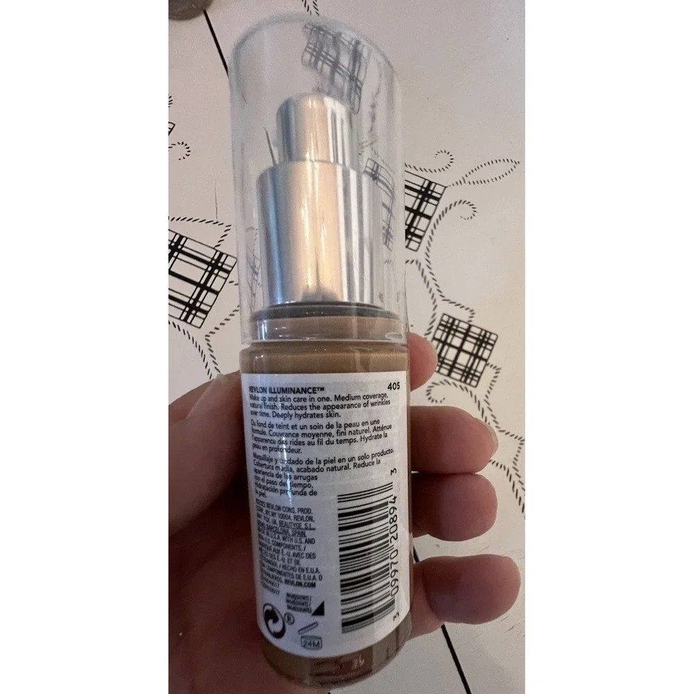 Revlon Illuminance Skin-Caring Foundation 5% Hyaluronic + Squalane , Shade 405